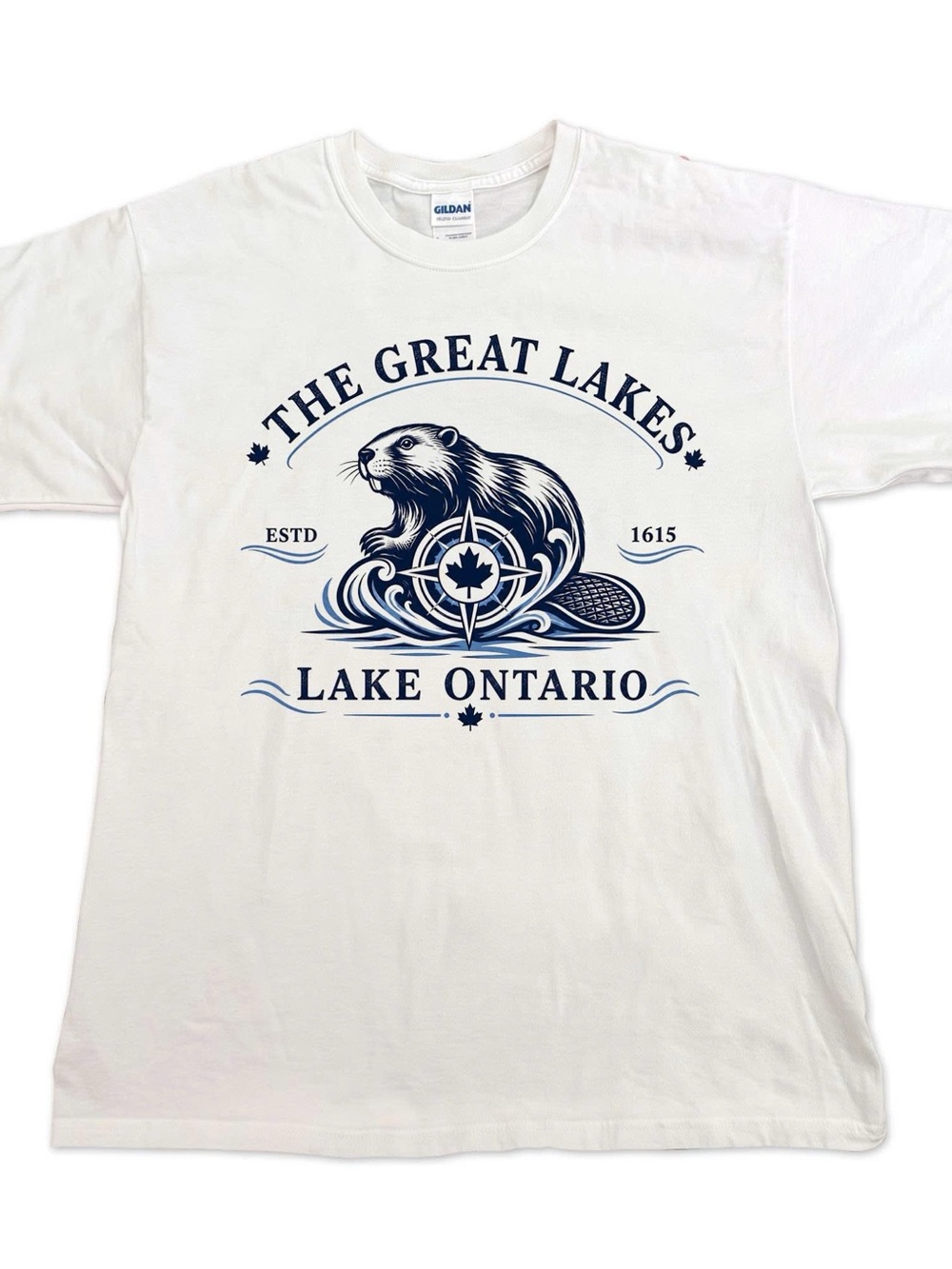 Lake Ontario Beaver shirt Great Lakes Canada USA Vintage Graphic Tee